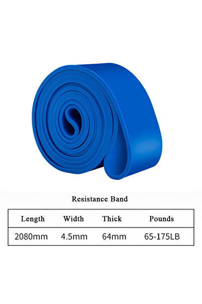 Choice حزام مقاومة أزرق شديد التحمل (65-175 رطل) مصنوع من اللاتكس المرن، يساع...