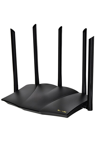 Tenda Router wireless TX12 PRO, 2.4/5 GHz, 2402 Mbps, Dual-band, Negru