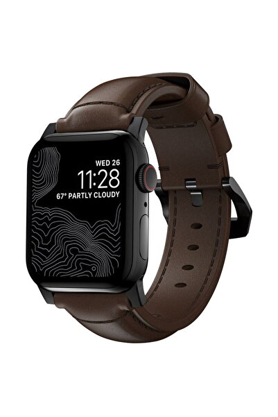 Nomad Curea tradițională, accesorii negre/maro rustic - AW Ultra 2/1 (49 mm) ...