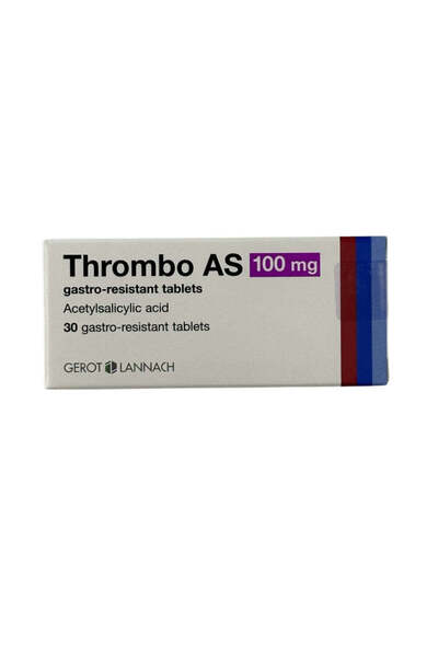 Thrombactiv Thrombo AS 100mg Acetylsalicylic Acid for Gastro-Resistant
