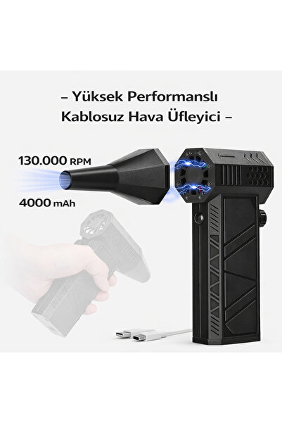 electroawm Mini Turbo Jet Fan Turbo Şiddetli Fan 130000rpm Yüksek Hızlı Güçlü...