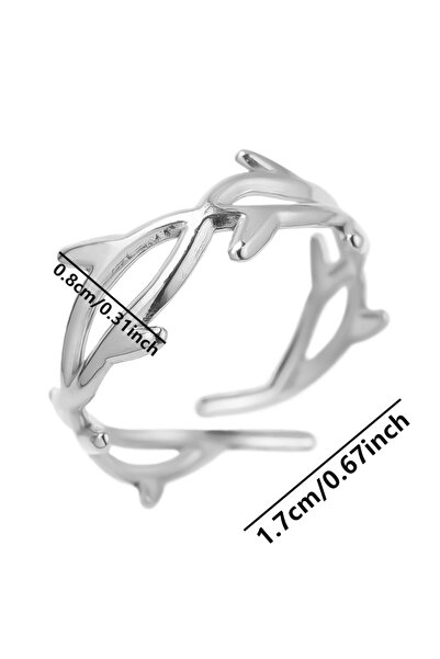 Choice J570-S خواتم قابلة للتعديل من الفولاذ المقاوم للصدأ بتصميم أشواك الشوك...