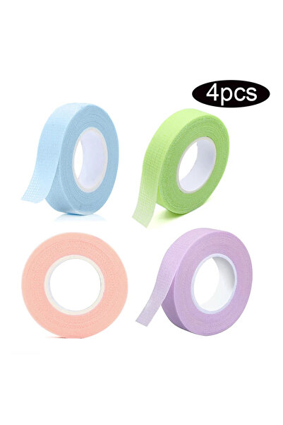 choice2 4 ألوان مختلطة 4 لفات أشرطة تمديد الرموش الملونة أشرطة لاصقة ناعمة طب...