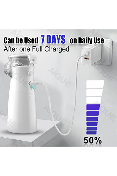 Choice جهاز استنشاق بالموجات فوق الصوتية صامت محمول بشبكة 3.7 ميكرومتر، قابل ...