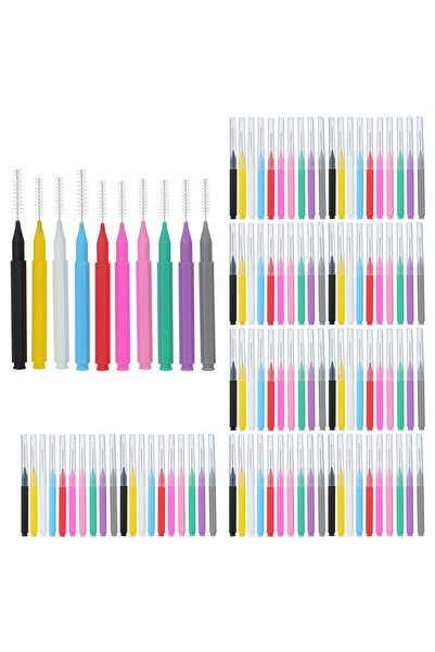 Choice1 مجموعة من 100 قطعة - فرشاة أسنان بين الأسنان، خيط تنظيف الأسنان، فرشا...