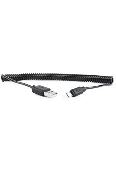 Gembird Cablu micro USB 2.0 spiralat negru 1,8 m