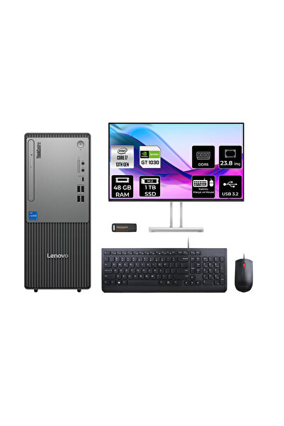 LENOVO ThinkCentre Neo 50T G5 i7 13700 48GB 1TB SSD GT1030/4GB FDOS Masaüstü ...