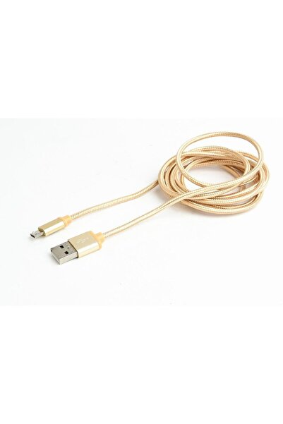 Gembird Cablu micro USB împletit din bumbac 2.0 AM-MBM5P 1.8M, conectori meta...