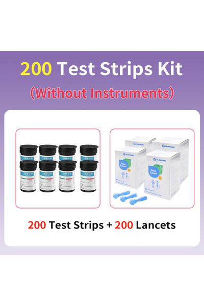 Choice3 مجموعة شرائط اختبار مكونة من 200 قطعة (50/100/150/200 قطعة) لأجهزة قي...