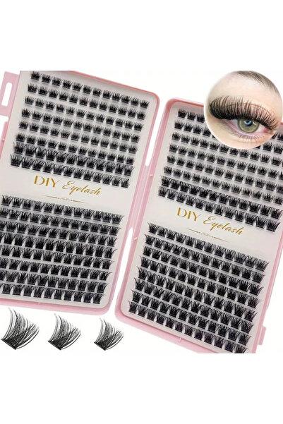 Choice مجموعة تركيب الرموش - مجموعة رموش فردية، انحناءة على شكل حرف D، أطوال ...