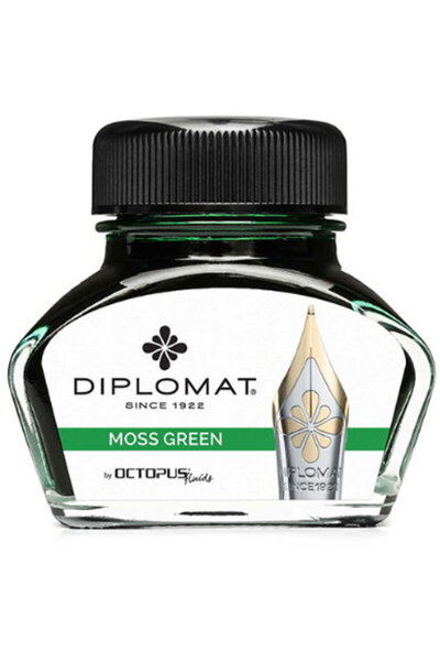 Diplomat Octopus ink pen, 30 ml - raw green