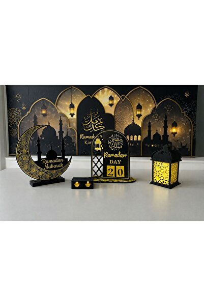 YK.3D.DESİGN Ramazan Takvimi Ramazan Masa Süsü Ramazan Hediyeliği