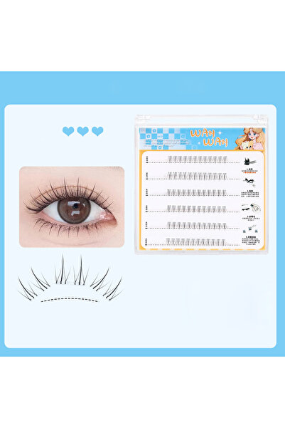 Choice4 رموش سفلية لا تحتاج إلى غراء، 36 صف، ذاتية اللصق، قابلة لإعادة الاستخ...