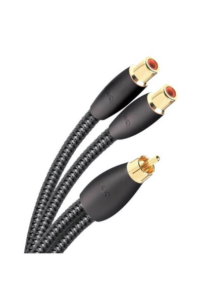 AudioQuest Splitter 1xRCA tata la 2xRCA mama M22F-FLX-X, 15cm