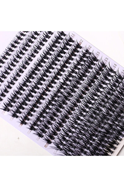 Choice 280 قطعة، 14 صفًا، 280 قطعة، 40D، مزيج، 9-16 مم، رموش صناعية طبيعية لل...