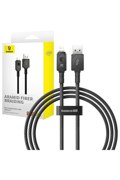 Baseus Cablu de încărcare rapidă Explorer 2.4A 1M (Negru)