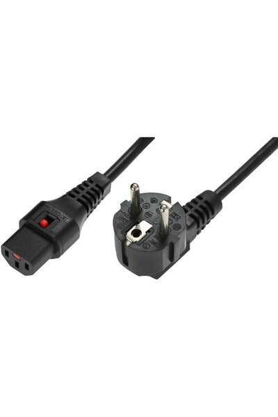 Assmann Cablu de alimentare, mufă R/A Schuko, HO5VV-F 3 X 1.00mm2 la C13 IEC ...