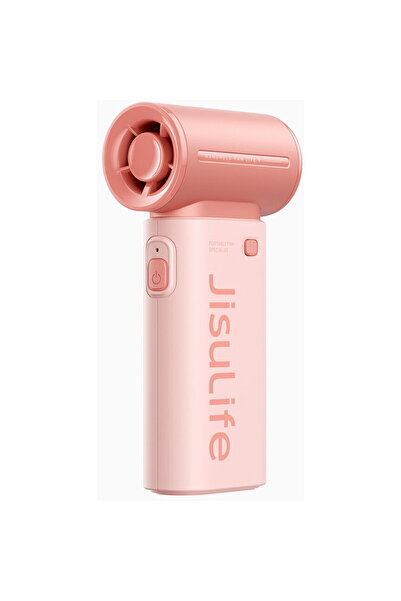 JISULIFE Handheld Fan Life9 5000mAh Portable Mini Blower USB Fan - Pink