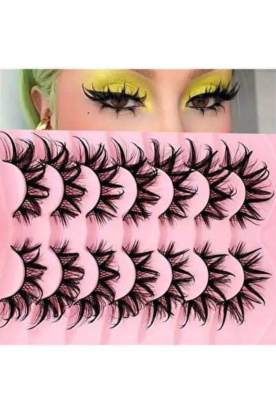 Choice 7 Pairs Trendy Wet Look Manga Eyelashes, Bold Volume & Curl, Long-Last...