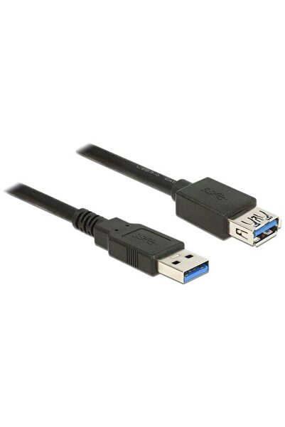 DELOCK Cablu prelungitor USB 3.0 Tip-A mascul > USB 3.0 Tip-A mamă 1.5m negru
