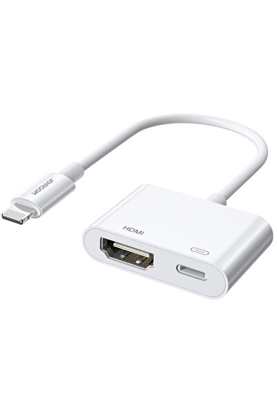 Joyroom Adaptor Lightning (mascul) la HDMI digital (mamă) + Lightning (mamă) ...