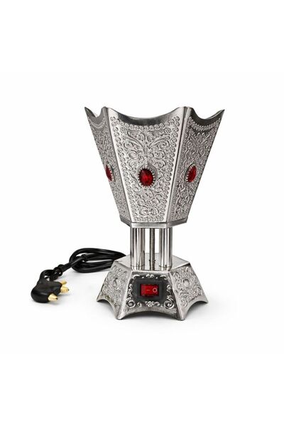 Biki Electric incense burner, 40 watts, size 17.8 x 11.5 x 9 cm, silver color