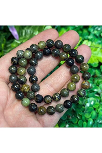 TAŞ UZMANI حجر كوارتز ملون من نوع كيوري سيربنتين 8 ملم