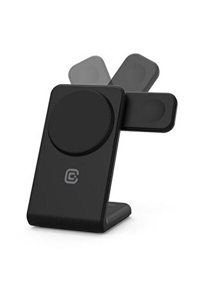 Crong CRG-MSPS-BLK 3in1 20W Compatibil cu MagSafe,iPhone,Apple Watch, AirPods...