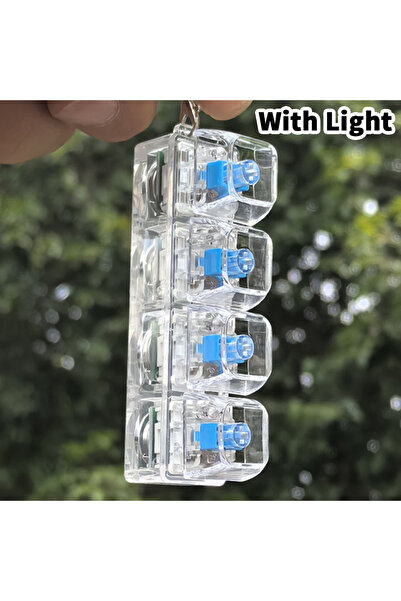 Choice A1 LED Fidget Button 4/9 Keys Keyboard Tester; Mechanical Keycap Toy f...