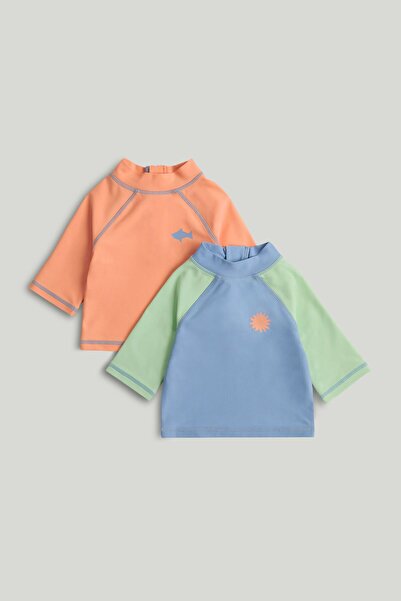 MOTHERCARE عبوة من قطعتين من سترات الطفح الجلدي Sunsafe UPF50+