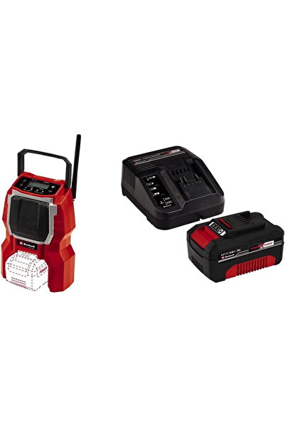 Einhell TC-RA 18 Li BT - Solo, construction site radio (red/black, Bluetooth)