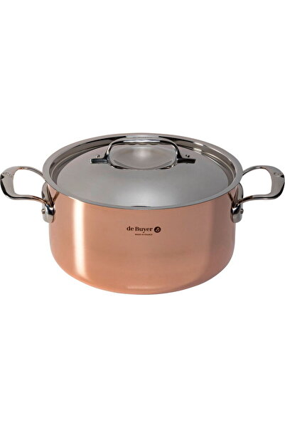 De Buyer Prima Matera Saucepot copper/steel 28 cm induction