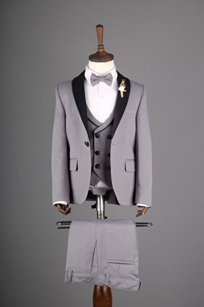 jek jr eren kids Şal Yaka Damatlık çocuk Takım Elbise