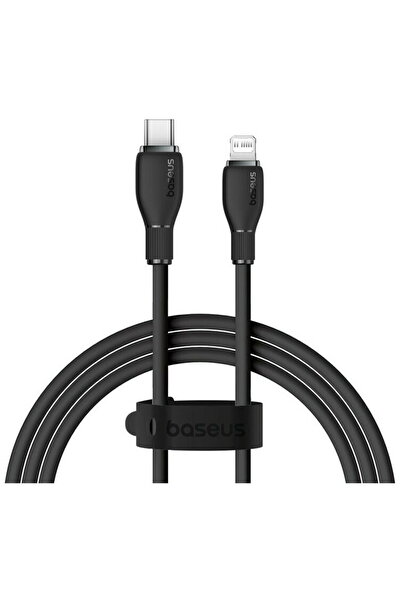 Baseus Seria Pudding, 20W, Încărcare rapidă, Lightning - USB-C, 1.2 metri Negru