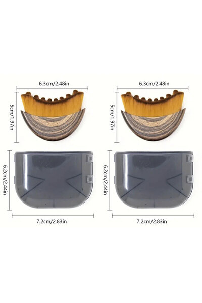 Choice مجموعة من قطعتين: فرشاة لتحديد محيط الوجه اللمفاوي، ونحت الذقن وخط الف...