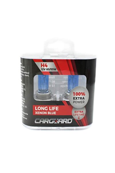 CarGuard Set de 2 becuri Halogen H4 + 100% Intensitate - LONG LIFE -