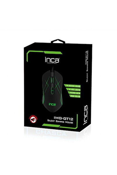 cian technology INCA Gaming Mouse IMG-GT12 -3200 DPI, Black/Green