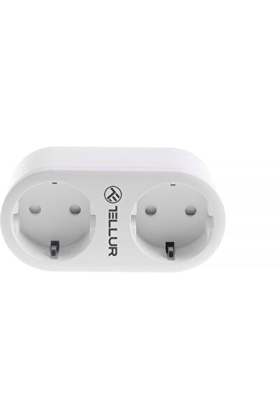 TELLUR WiFi Smart Socket, 2 EU Ports, 16A