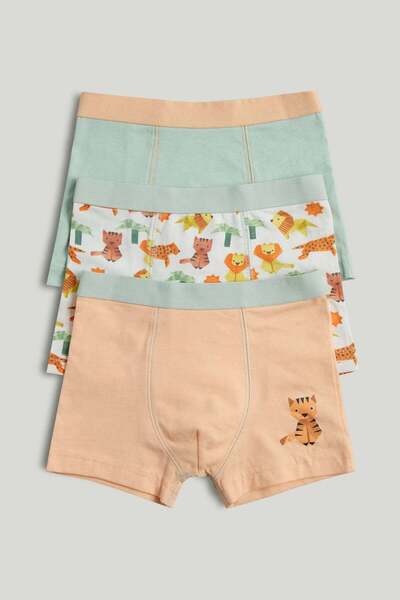 MOTHERCARE عبوة من 3 سراويل داخلية بتصميم جذع حيوان أوريغامي