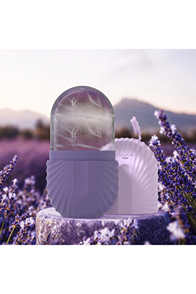 Choice قالب مكعبات ثلج سيليكون للوجه، قطعة واحدة، لون بنفسجي، للعناية بالبشرة...