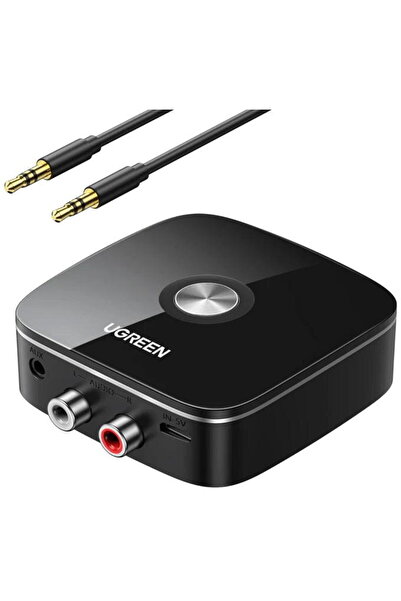 Ugreen Receptor audio Bluetooth CM123 cu mufă 3.5mm 2RCA BT 4.1, negru