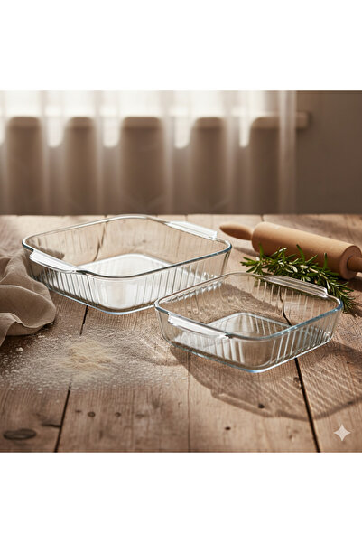 Masterchef Elite 2-Piece Square Optical Serving Plate, Salad Bowl, Presentati...