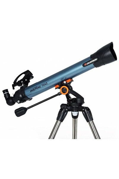 Celestron Telescop "Inspire 70AZ", 70mm, Refractor, Negru/Gri