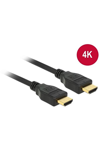 DELOCK Cablu HDMI de mare viteză cu Ethernet HDMI A mascul > HDMI A mascul 4K 2m
