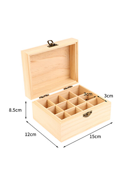 Choice 12 slots 12/25 Slots Wooden Storage Box Carry Organizer Essential Oil ...