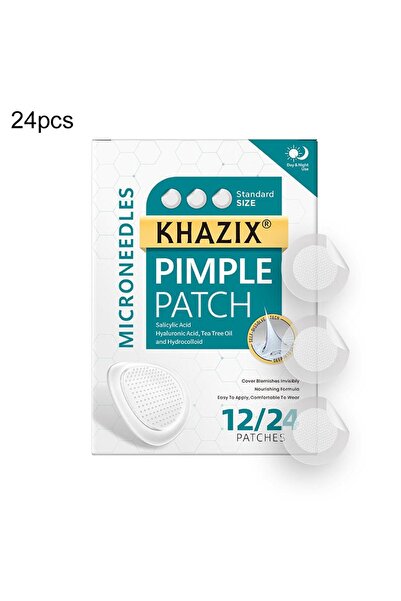 Choice 24 قطعة - 12/24 قطعة - لاصقات حب الشباب بإبر دقيقة - لاصقات هيدروكولوي...