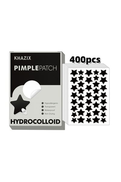 Choice 400pcs black 400 pcs Black star acne sticker, super thin and waterproo...
