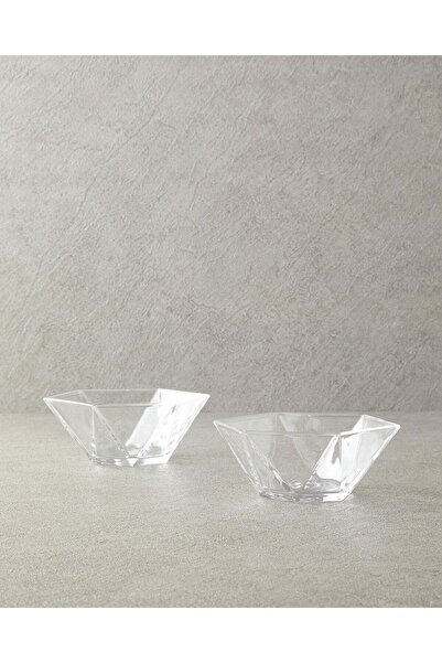 English Home Mara Cam 2'li Kase Şeffaf 15Cm