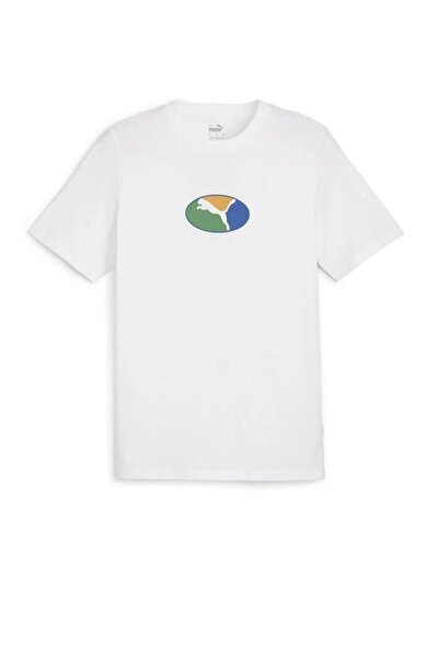 Puma Tricou bărbătesc casual, culoare muștar - Graphics Execution68018301