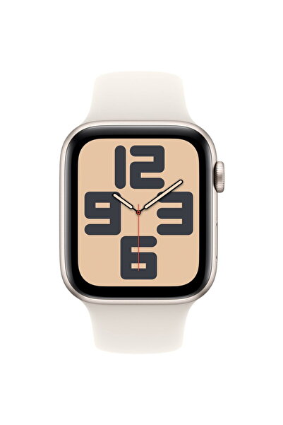 Apple Carcasă din aluminiu Starlight pentru ceas SE GPS de 44 mm | Curea spor...